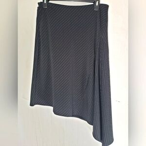 Studio Y Black and White Striped Asymmetrical Skirt Sz 11/12